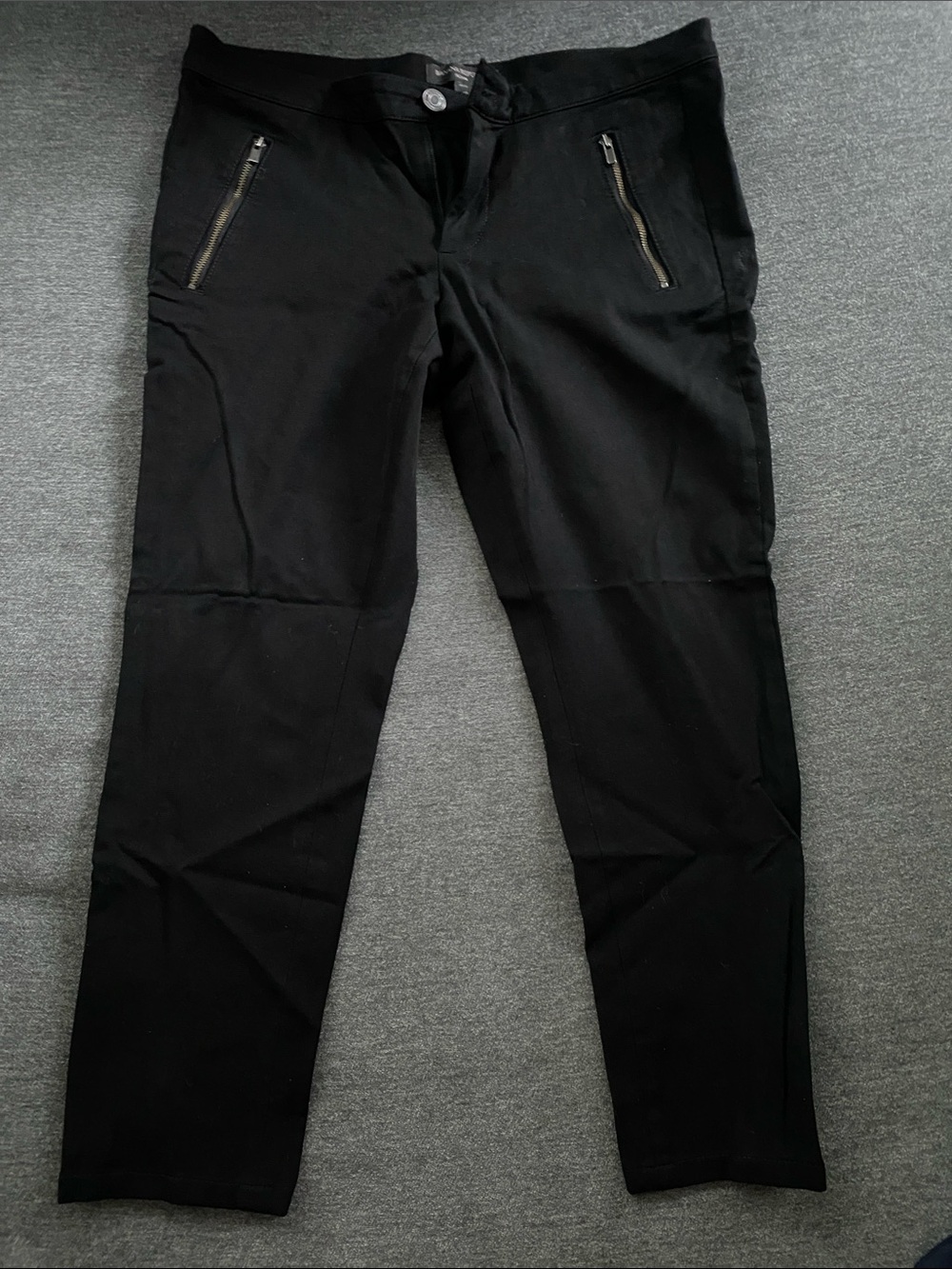Banana Republic Black Skinny Jeans with Zip Pockets